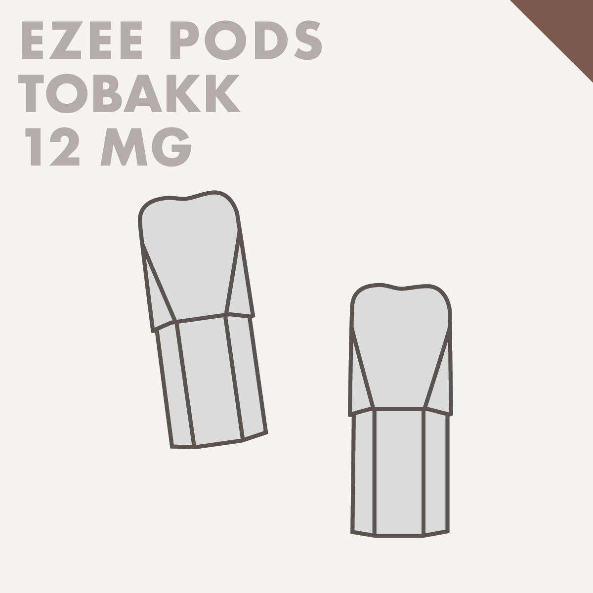 engang vape pods ezee pod+ tobak smakk 12mg nikotin