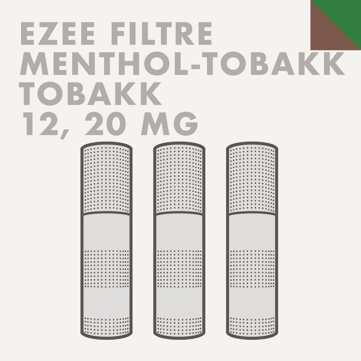 Ezee E-sigarett Filtre Tobakk nikotin uten nikotin