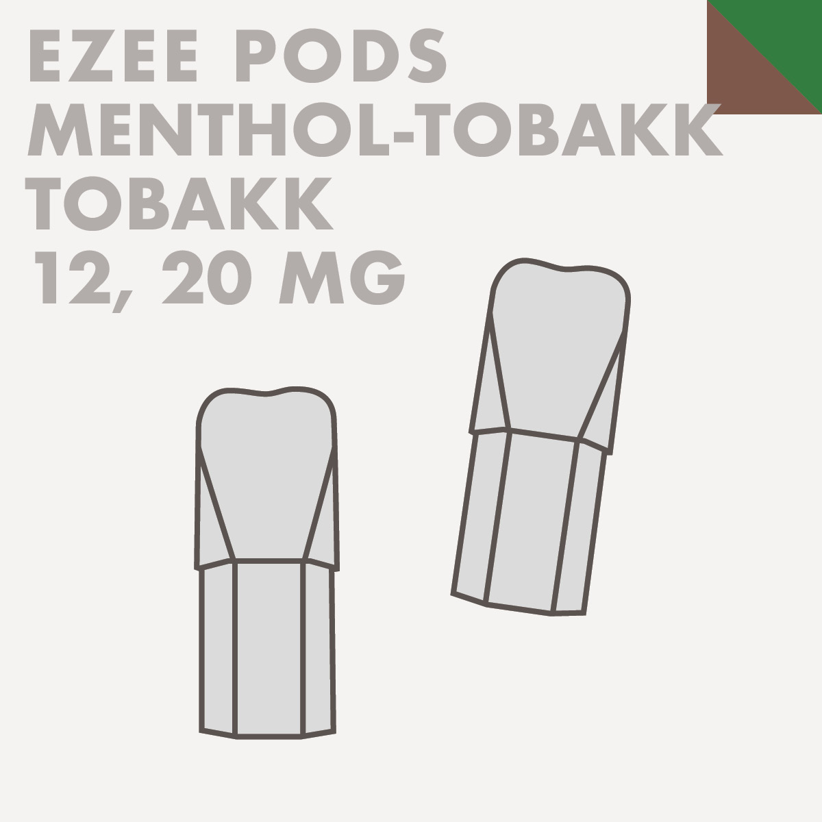 Ezee Next Tobakk Pods - nikotin