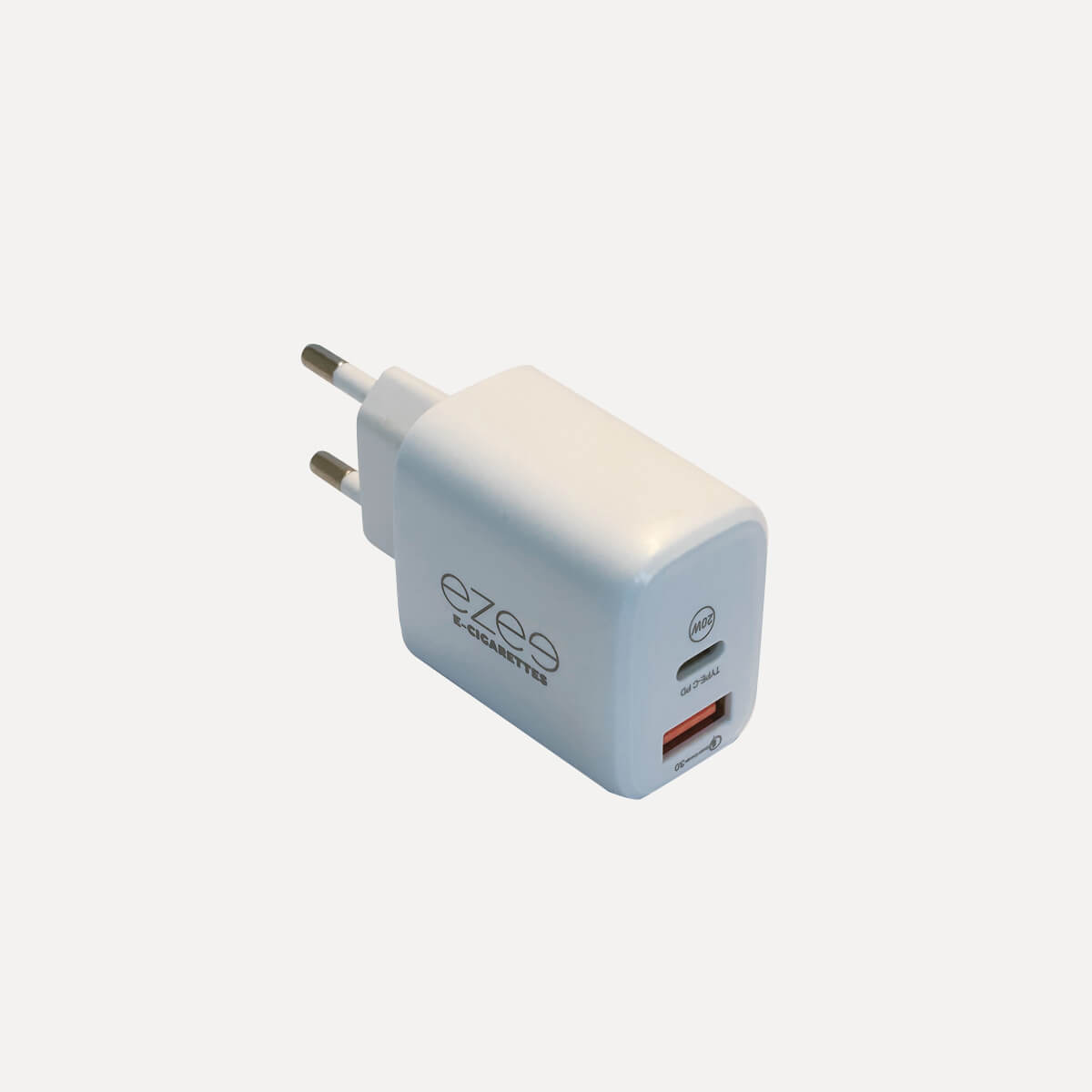 USB-C & USB-A strømadapter for lading
