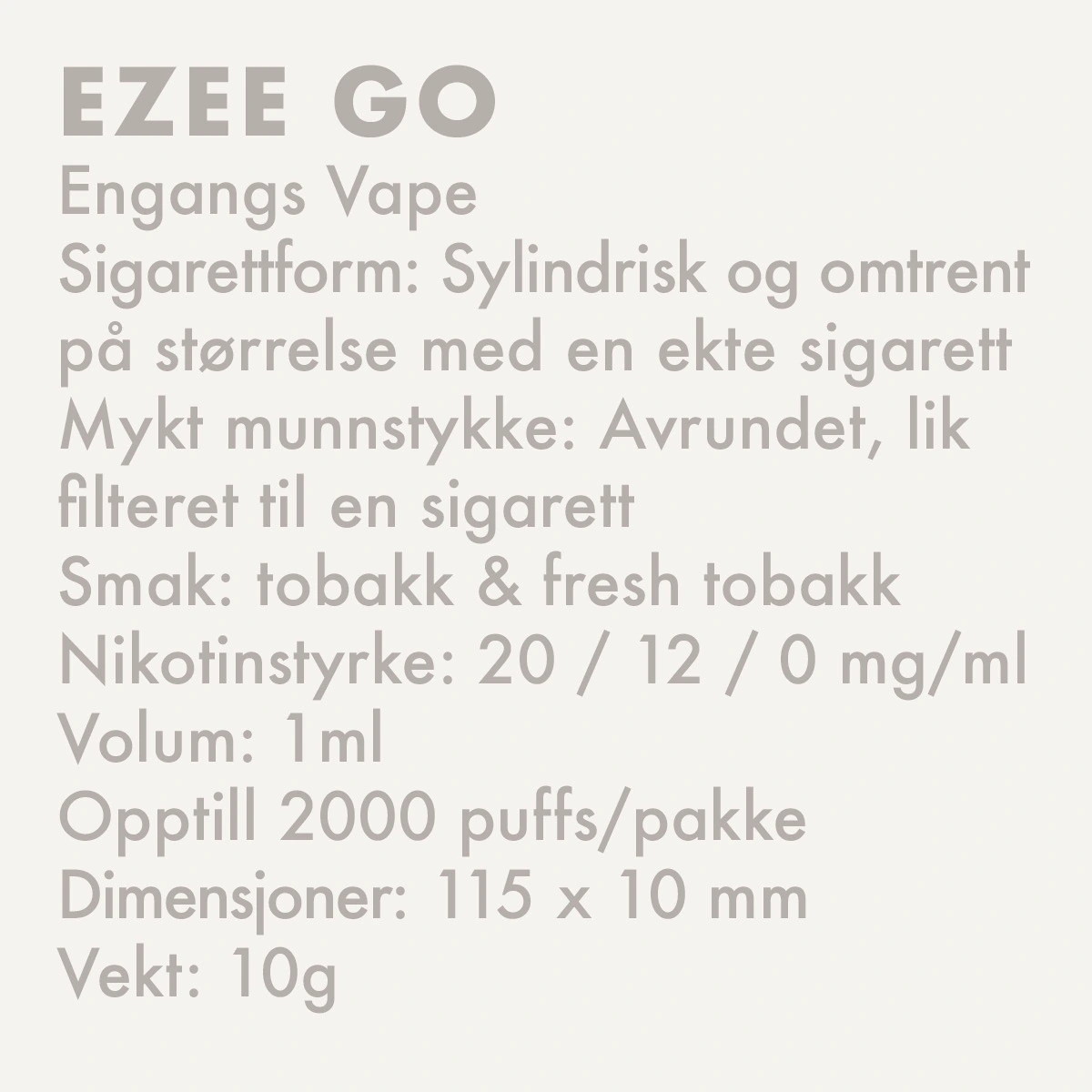 Engangs Vape